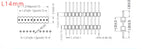 50pcs 1.27mm 1x50P Extra Long Pin L11-15-20-27mm Straight Single Row Double Plastic PCB Board Spacer Male Header Connector