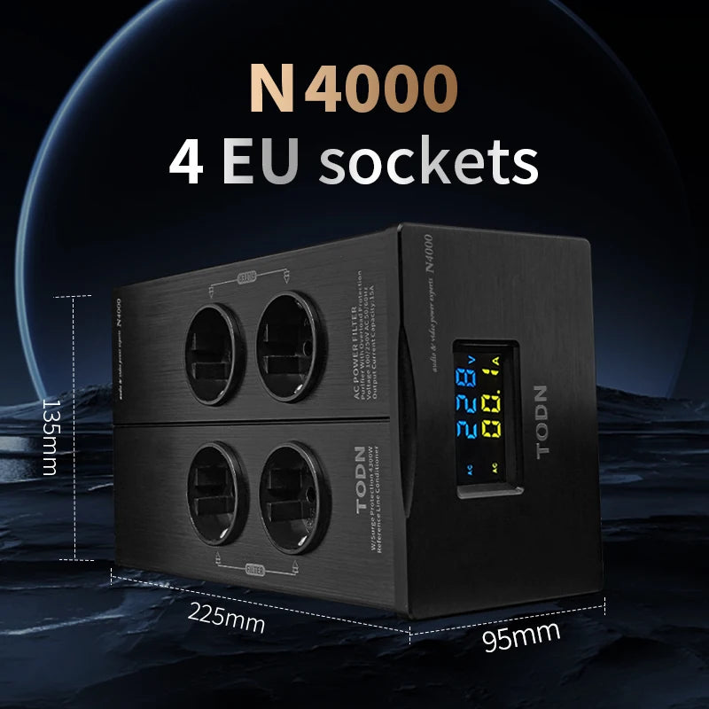 HIFI Power Filter HiFi Lightning Protection Anti-Interference PA Audio Power Purifier EU Dedicated Power Strip