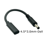 USB Type C USB C Laptop Charger Power Adapter Converter Female To 5.5*2.5 4.5*3.0 4.0*1.7mm 7.9 Dc PD Fast Charging Plug Jack