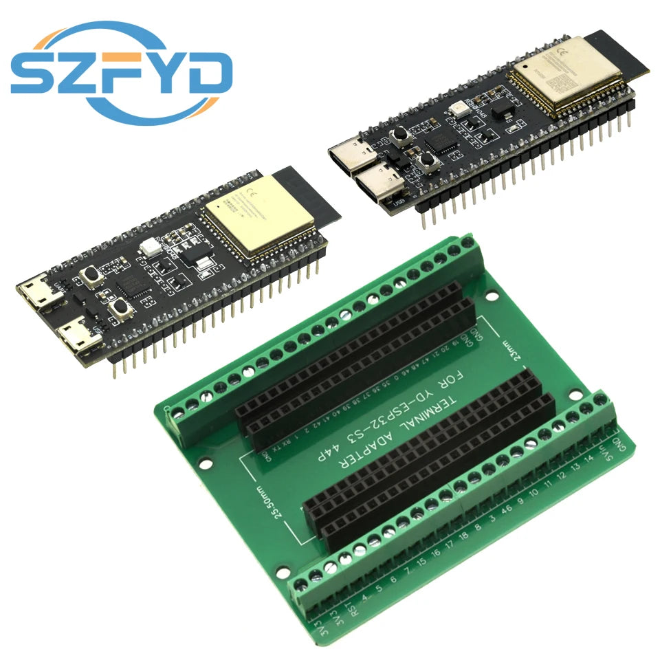 For ESP32-S3-DevKitC-1 Dev Board, WiFi BT 2.4G Wireless Module, N16R8 16MB FLASH 8MB PSRAM 44Pin CP2102 Type-C