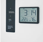Youpin Electronic Thermometer Hygrometer Weather Station High Precision with Table Clock Function Mini Thermometer Sensor Gauge
