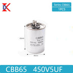 CBB65 air conditioner compressor start capacitor 450V 5/20/25/30/35/40/45/50/60/70UF