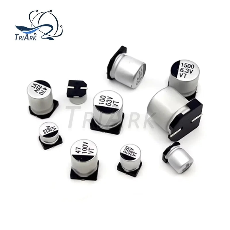10PCS 6.3V 10V 16V 25V 35V 50V SMD Aluminum Electrolytic Capacitor 2.2UF 4.7UF 10UF 22UF 33UF 47UF 68UF 100UF 220UF 330UF 1000UF