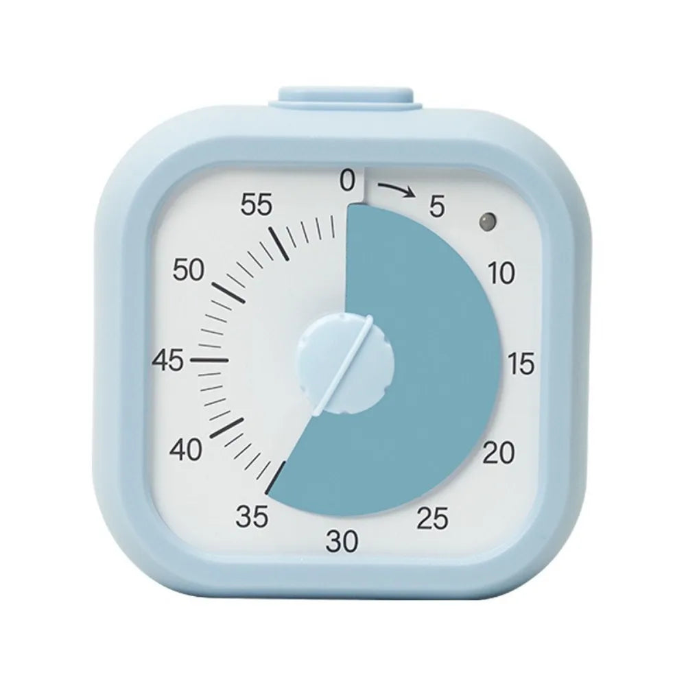 60 Minute Visual Timer Self Discipline Silent Operation Countdown Alarm Clock Square / Round Design Visualization