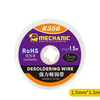 MECHANIC R350 Series Width 1.0-4.0mm Length 1.5m Solder Remove Cord Pure Copper Braid Tin Absorption Belt Single Layer Wick Wire