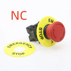 22mm red mushroom head emergency stop button switch XB2 LAY37 NO/NC alarm button switch