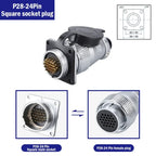 PLS28 P28-2/3/4/5/7/8/10/12/16/17/20/24/26 Pin Aviation Connector Plug WS28 Male Female Plug Socket Connector