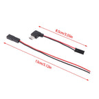 (HB05)90 Degree Motorcycle Interface USB-Micro Type C 90 Degree Male+JST Plug USB To JST/SYP Terminal Interface Cable Connector