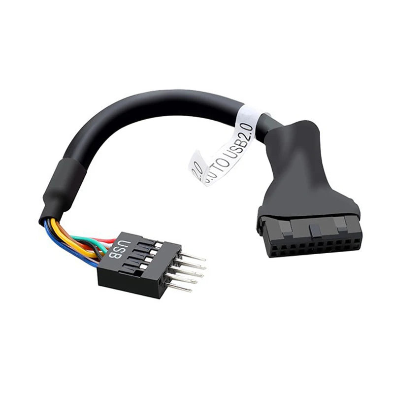 1/3/5/10Pc USB 3.0 to USB 2.0 Converter 20Pin Male/Female to 9Pin PC Motherboard M/F Data Cable Adapter Extend Cord for Computer