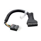 1/3/5/10Pc USB 3.0 to USB 2.0 Converter 20Pin Male/Female to 9Pin PC Motherboard M/F Data Cable Adapter Extend Cord for Computer