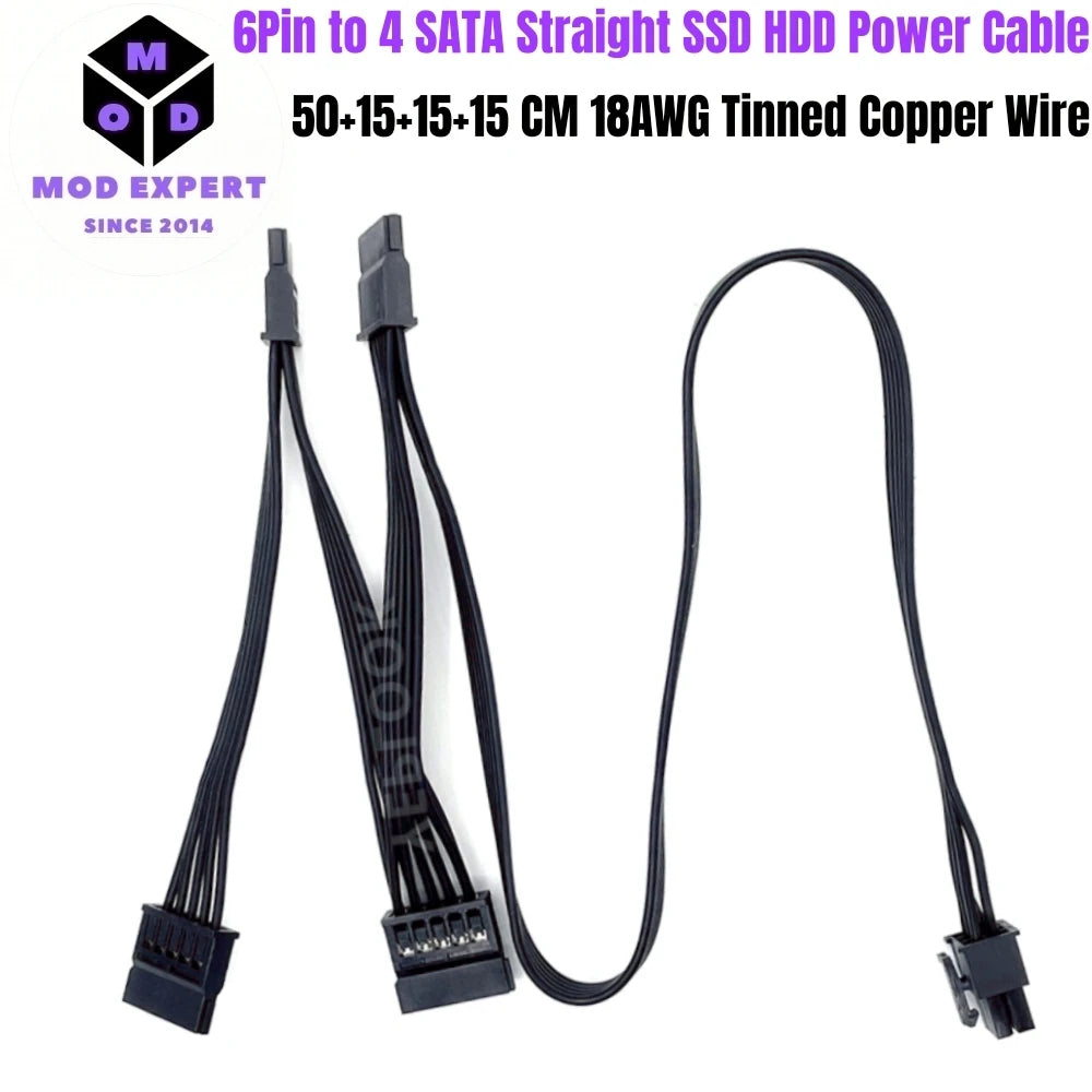 Modular Power Cable for Corsair AX1200 1200W GOLD Power, GPU PCIe 8Pin 6+2, CPU 4+4Pin, SATA, Molex IDE 4Pin, 14+10Pin to 24Pin