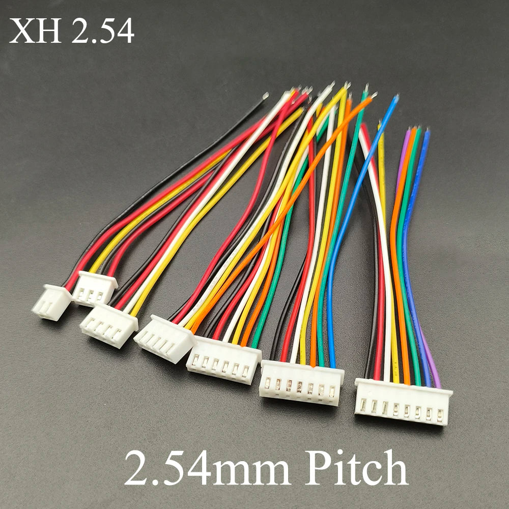 10Pcs SH 1.0mm/MX 1.25mm/PH 2.0mm/XH 2.54mm 2/3/4/5/6/7/8Pin Female Plug Wire Cable Connector Single Head Lenght 10cm 20cm 30cm