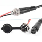 GX16 3Pin Plug for Lithium Battery Electric Scooters Aviation Charging Port 3 Pin Charger Output Cable 220V Waterproof Dust-pro