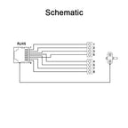 Cat6 Patch Panel One RJ45 Jack with 8 Spring-Force Connection Terminal Blocks Network Port Patch Panel for Easy Connectivity