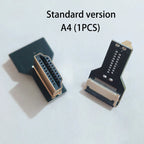 1PCS Ribbon FPV HDMI-Compatible Connector Flexible Flat Cable Raspberry Pi 4 Micro HDMI to HDMI/Mini HDMI Female 90 Degree FFC