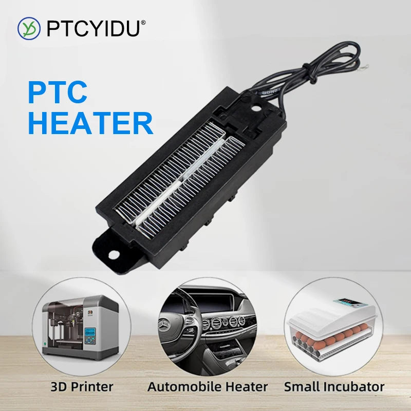 PTC Air Heating Element 12V~220V 50W~200W Constant Thermistor Heater For Incubator 3D Printer Car Etc Heating 54B2-Z 92x31x25mm
