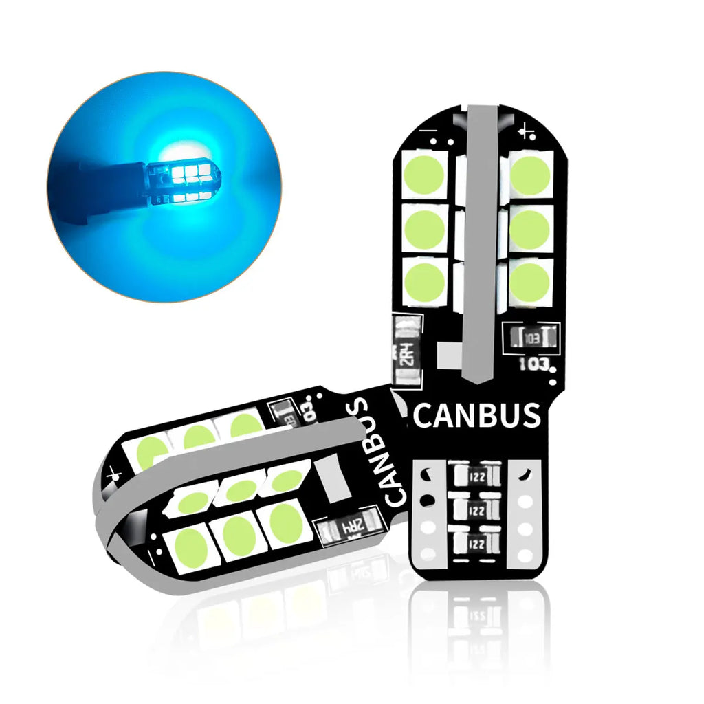 Car Signal Bulbs W5W WY5W 192 194 168 3030 24SMD LED T10 Super Bright 600LM Colors Options for Car Turn Signal Brake Stop Lights