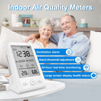 CO2 Infrared NDIR Sensor Air Quality  Detector Carbon Dioxide Temperature Humidity  Monitor Indoor Meter Digital Gas Analyzer