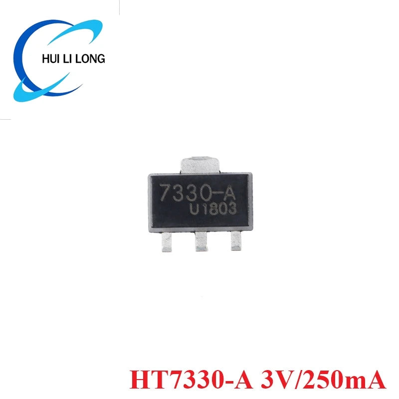 10pcs/lot HT7330 HT7333 HT7350 HT7350-A HT7333-A HT7330-A SOT-89 SOT89 3V/3.3V/5V 250mA Low Dropout Linear Regulator LDO Chip IC