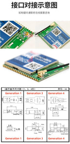 2Pcs/lot 433MHZ/470MHZ/868MHZ/915MHz Built-In PCB Board Antenna Lora Bd+GPS Module High Gain Fpc Antenna