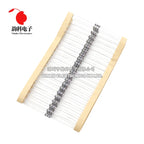 20pcs 1/4W 5% 0.25W Wire Wound Resistor Fuse Winding Resistance 0.5R 10R 0.5 1 2.2 3.3 3.9 4.7 5.1 10 ohm