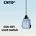 Limit Switch CNTD CSA‑081 Spring Coil Cable Actuator IP66 10A 250VAC 1NO1NC Metal Housing Travel Switch for Industrial Automatio