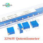 50pcs 3296 3296W Trimpot Trimmer Potentiometer 50 100 200 500 ohm 1K 2K 5K 10K 20K 50K 100K 200K 500K 1M ohm 103 100R 200R 500R