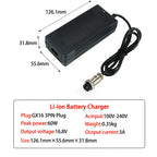 16.8V 3A Li-ion battery charger for 14.4v 14.8v battery 4S 18650 battery pack connector DC5521 gx12 gx16 d-tap xt60 xt90 XLR RCA