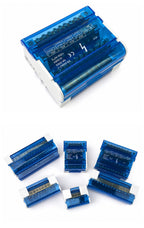 WKH-207/211/215/407/411/415 DIN Rail Distribution Block Multiple Input Output Screw Terminal Electrical Power Junction Box