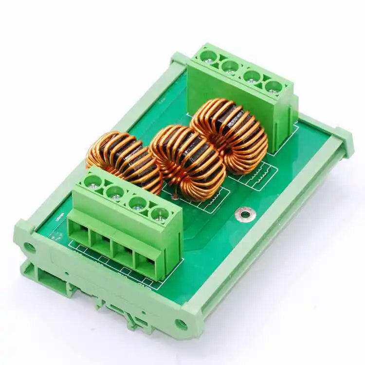380V Three-phase Asynchronous Motor Anti-interference PLC Guide Rail Installation AC Power Filter EMI Bracket