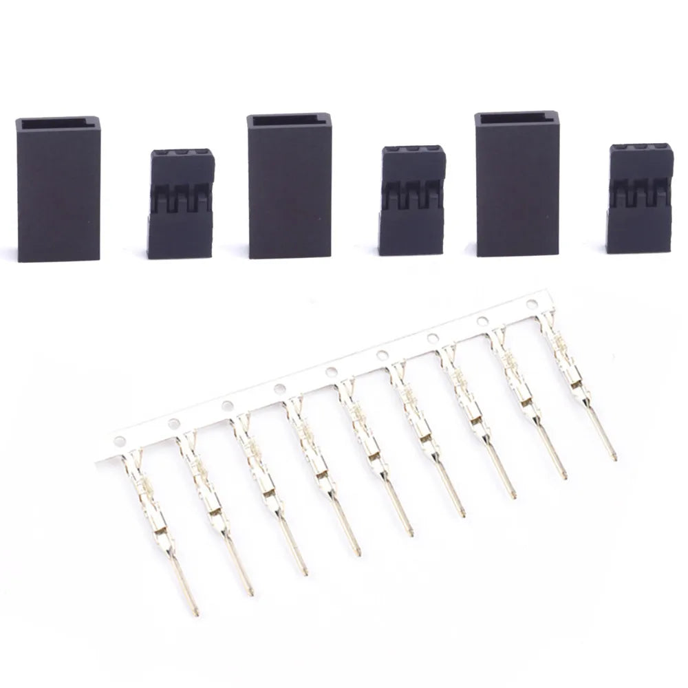 50PCS DIY Servo Extension Cable JR/Futaba Connector Male/Female Plug with 2.54 Terminal for RC Robot Airplane Car Servo ESC