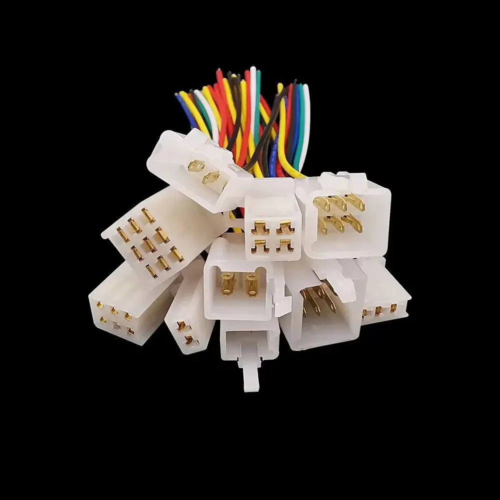 2.8mm 2/3/4/6/9 Pin Automotive Electrical Wire Connector Male Female Socket Cable Terminals Plug Kits Motorcycle Ebike Car