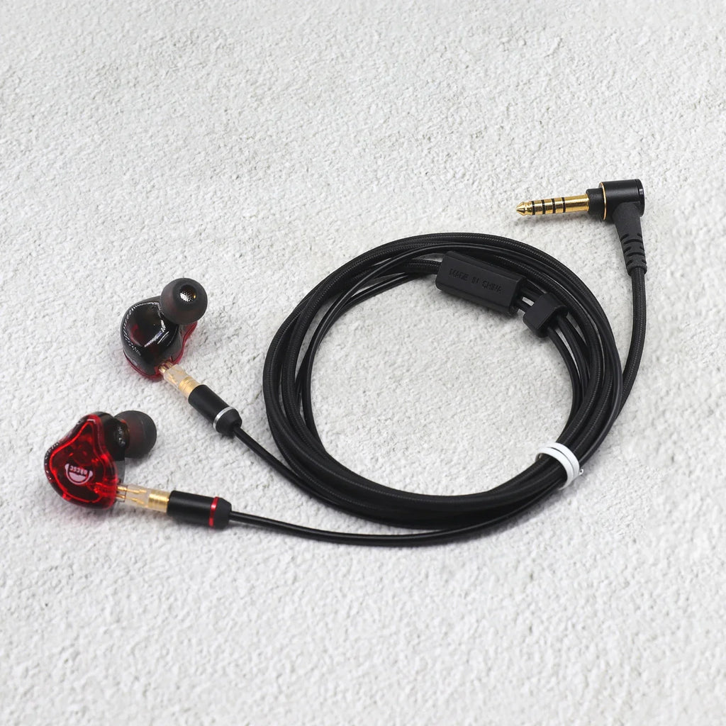 OKCSC 1 Pair Earphone Interface Conversion Pin Connector HIFI Headphone Plug MMCX JH HD580 3.5mm to 0.78mm Gold-plated Plug