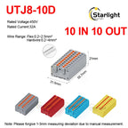 Distribution block PTFIX2.5mm² Wire Electrical Cable Connectors Plug-in Terminal Block  Splitter DIN-Rail Mounting Junction Box