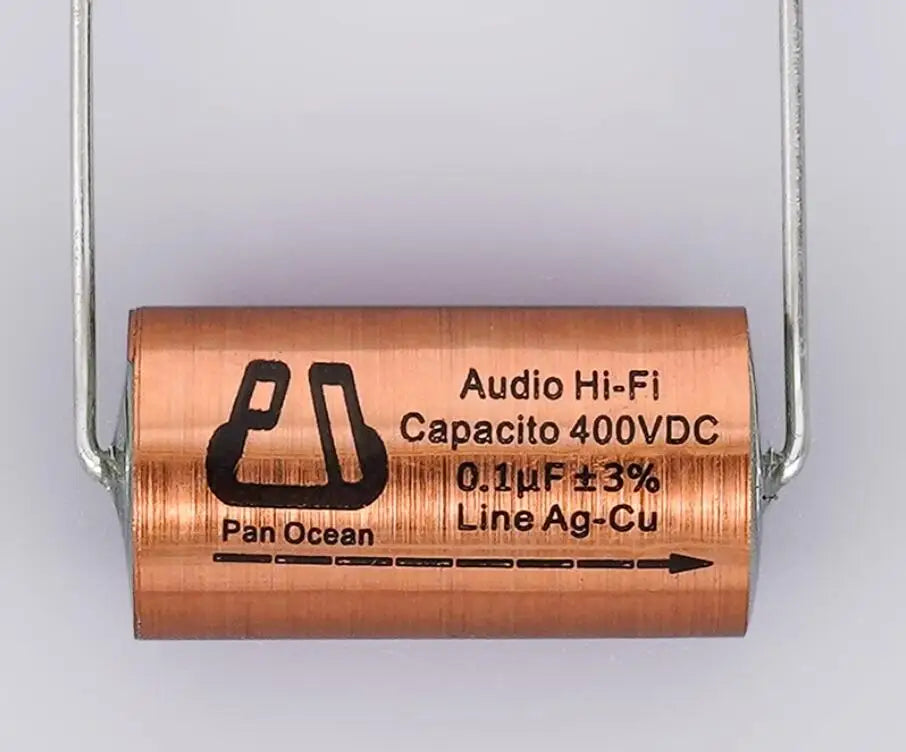 4pcs/lot China PAN OCEAN Tianji MKP Series ±3% Metallized polypropylene polar Audio Hi-Fi capacitor Line Ag-Cu free shipping