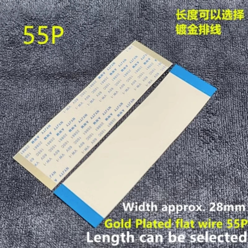 1pcs Gold-plated Ffc Fpc Flat Flexible Cable Awm 20706 105c 60v Vw-1 0.5mm Pitch 40/50/55/60/68/80/96 Pin
