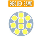 100PCS P21W P21 1156 BA15S 9 Led 3030 SMD Car Signal Lamp R5W R10W Auto DC 12V 24V