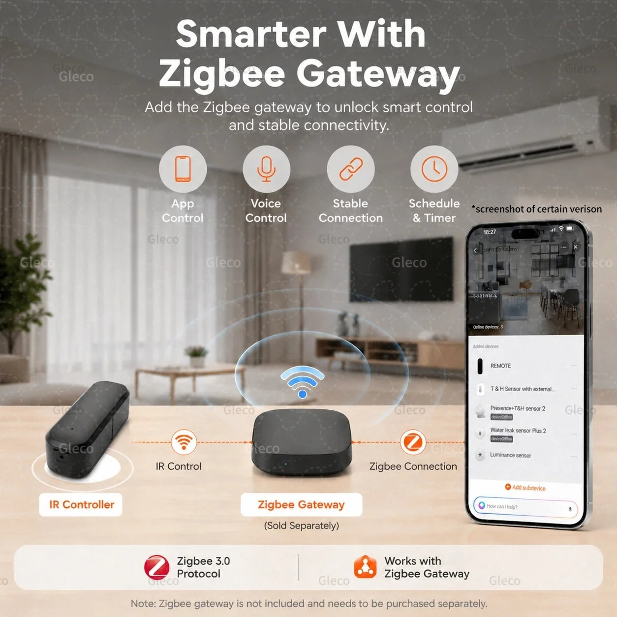 Zigbee IR Remote Control Universal Infrared Controller With Temperature Humidity Sensor For TUYA Smart Life Zigbee2mqtt Gateway