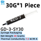 GD-3 Thermal Paste Performance 1/3/7/15/30g Gray 7.5W/m-k For CPU GPU Heat Sink Cooling Cooler Grease Compound Silicone CN SY BB