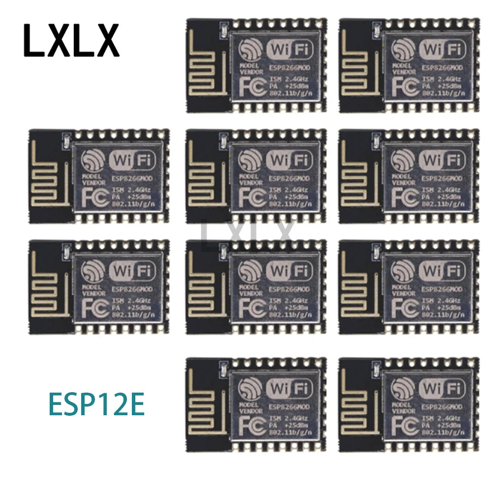 LXLX1 10 Pcs ESP8266 Serial WIFI Remote Wireless Control Wifi Module ESP-12E ESP-12F ESP12S