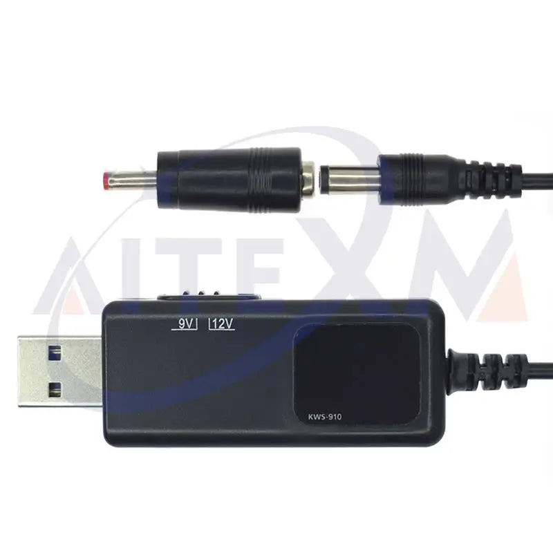 USB Boost Converter DC 5V to 9V 12V USB Step-up Converter Cable + 3.5x1.35mm Connecter For Power Supply/Charger/Power Converter