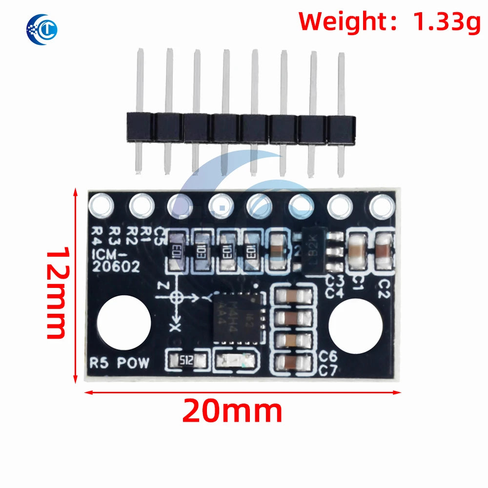 DC 3.3-5V ICM-20602  ‌‌ICM-20948  High Precision Low Noise Six Axis Gyroscope Acceleration Module for arduino