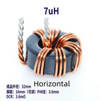 1Pcs High Current Magnetic Ring Inductor 106125-10uH 22uH 33uH 47uH 68uH 100uH Energy Storage Inductor Ring Inductor Choke Coil