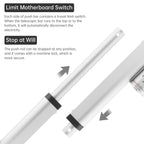 12V Electric Linear Actuator 50/100/150/200/250/300/350/400mm Stroke 3000N Electric Reciprocating Lifting Linear Motion Actuator