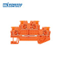10Pcs PTTB 1.5/S Double Level Push-in Din Rail Terminal Block PT 1.5mm² Cable Electrical Wire Connector PTTB1.5 PTTB-1.5