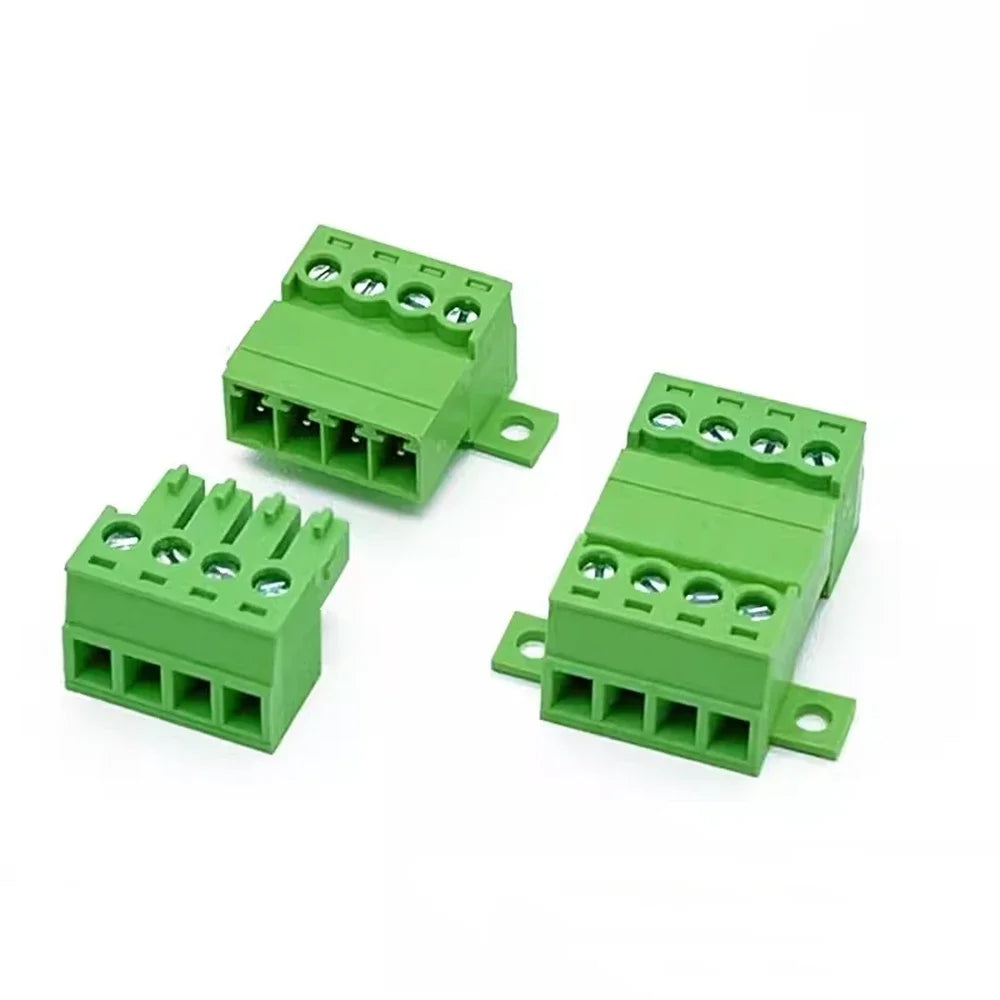 1Sets Solderless Docking Type 15EDG 3.81MM Screw Terminal Block Connector PCB Plug-in Type 15EDGRKC 3.81 Green Terminal Block