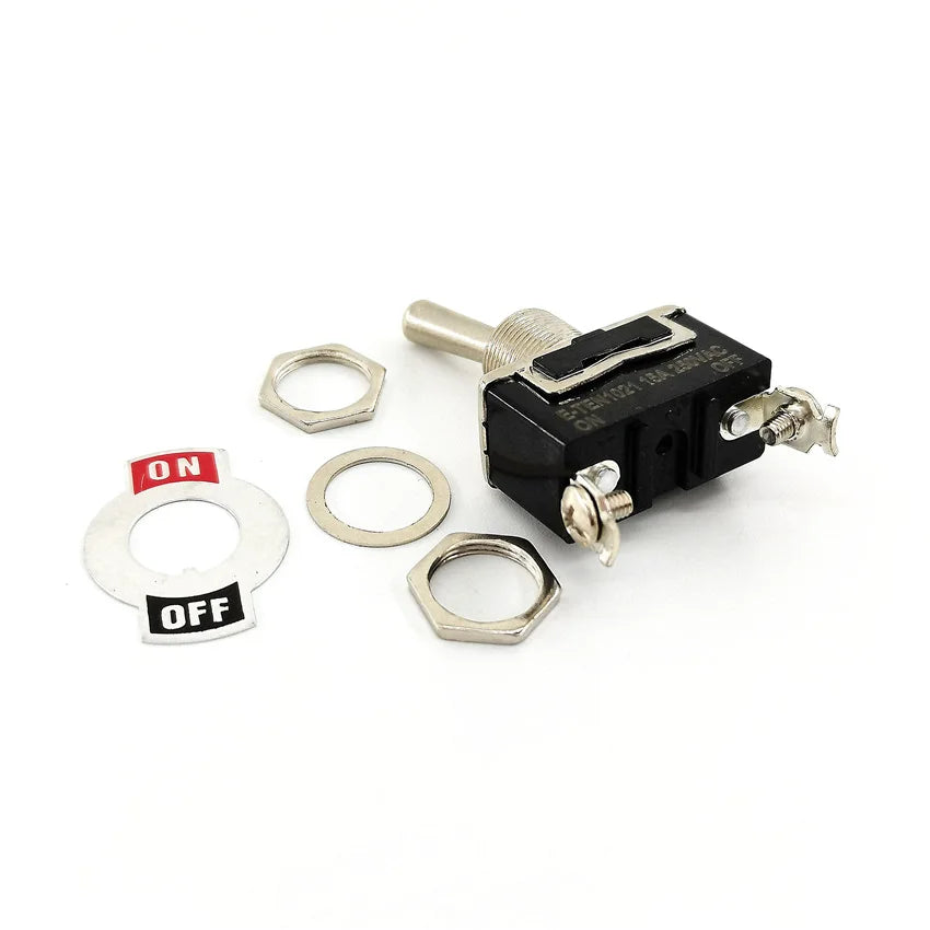 6Pcs Heavy Duty Car Boat Rocker Toggle Switch 15A 250V 2 3 Pin 2 3 Gang SPST ON/OFF Rocker Switches with Boot Spst Rocker Switch