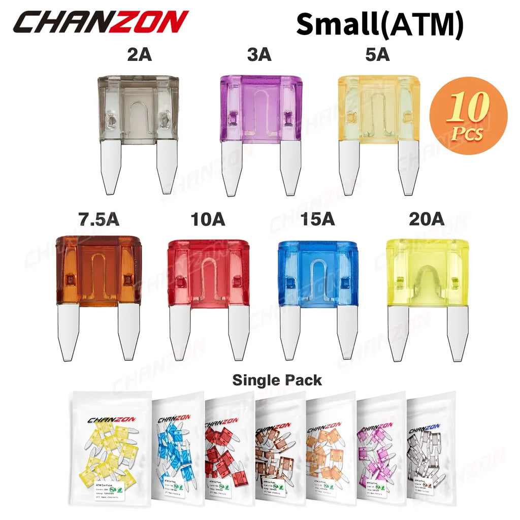 Car Fuse Auto Blade Truck ATC ATO Standard ATM LP Mini Micro 2 3 5 7.5 10 15 20 25 30 35 40 Amp A Automotive Protection