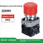 22mm Mushroom Emergency Stop Button Switch XB2-BS542 BS442 BS642 BS142 10A Key Emergency Stop Power Button Switch Starter Switch