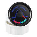 52mm 0-190ohm Waterproof Boat Marine Rudder Angle Indicator With Rudder Angle Sensor 7 color Backlight for Car Truck 12V/24V